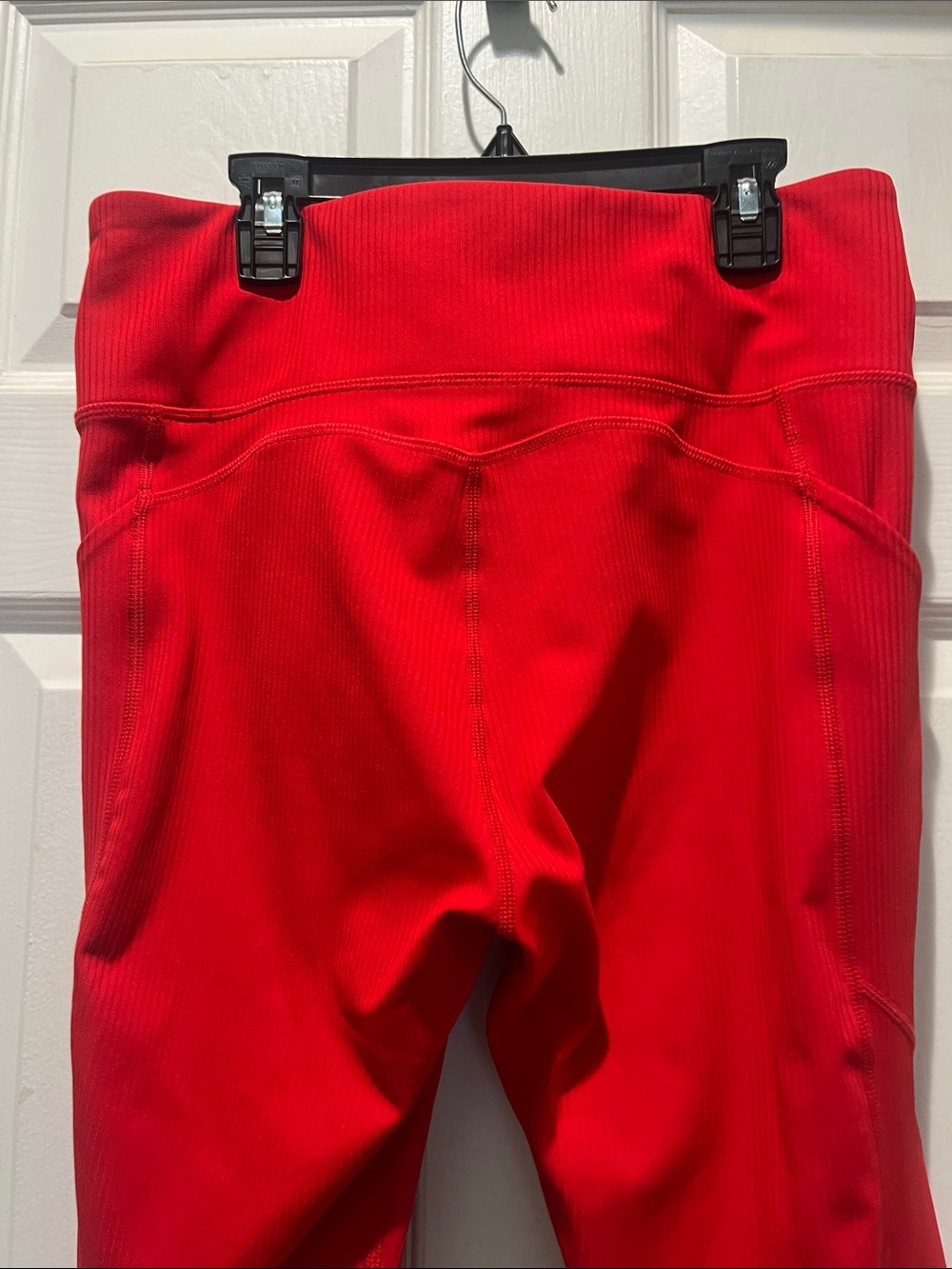 Fabletic’s Red Women's Ribbed Active Set - Picture 11 of 11